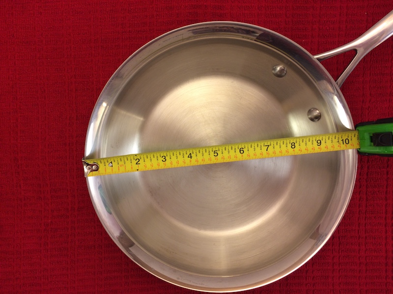 Vijandig Bevatten Pastoor How to Measure a Frying Pan